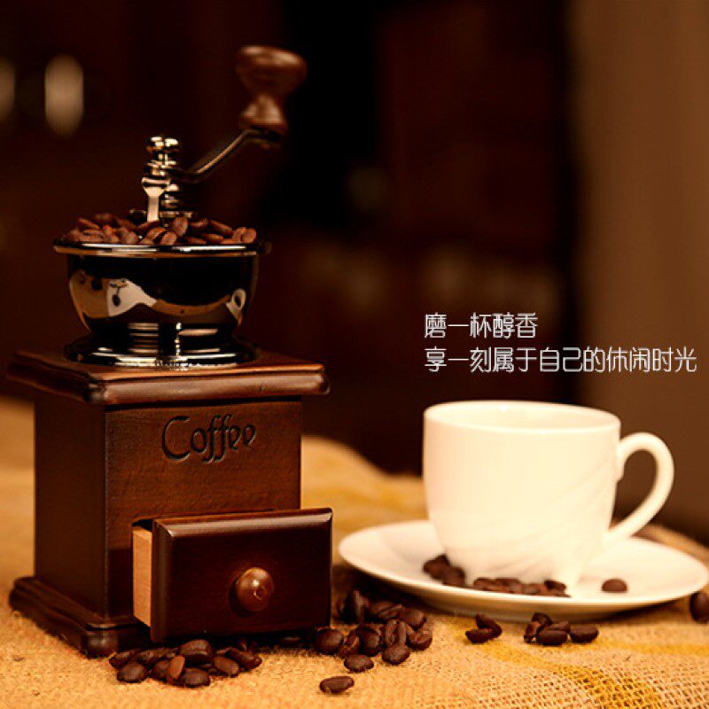 手工咖啡研磨机咖啡豆一体手冲磨豆机研磨器手动户外装备手摇式
