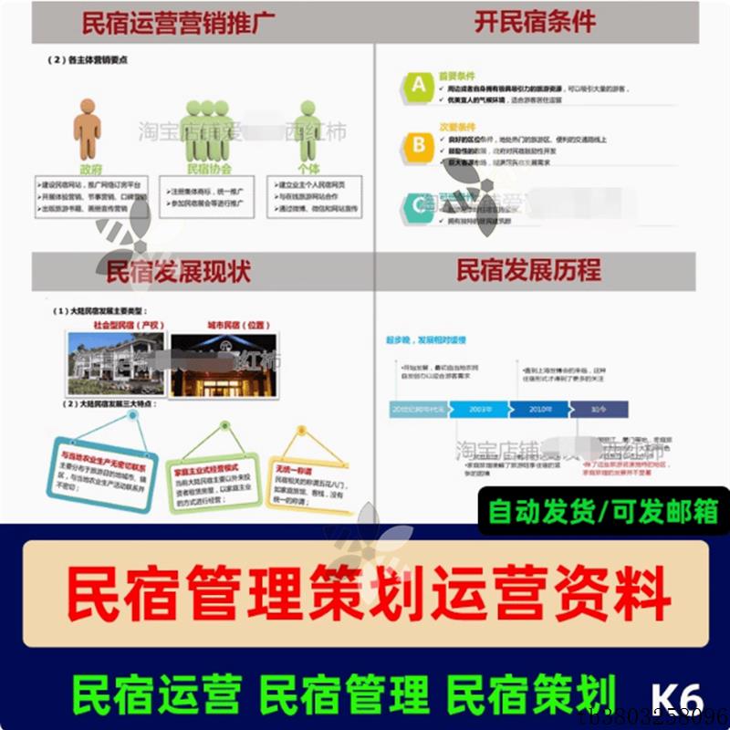 民宿酒店运营策划方案精品民宿管理经营素材客栈家庭设计资料
