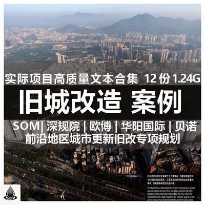 旧城改造合集实际案例一线城市更新案例深圳旧改专项规划高清文本