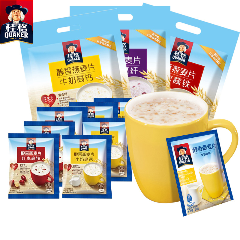 桂格醇香燕麦片540g牛奶红枣紫薯