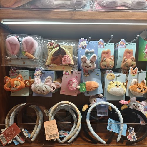 MINISO迪士尼疯狂动物城对夹发圈鸭夹头箍尼克朱迪名创优品