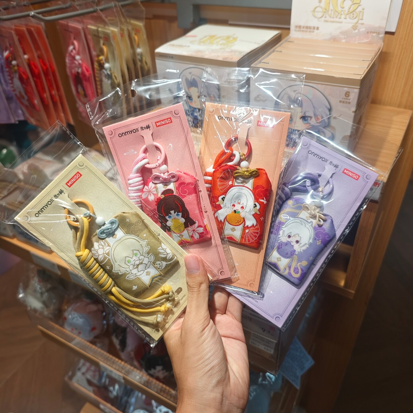 MINISO阴阳师平安拾光系列护身符挂件帝释天纺愿缘结神名创优品
