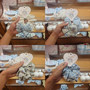 名创优品cath kidston花园工坊领结双层头扎发圈MINISO