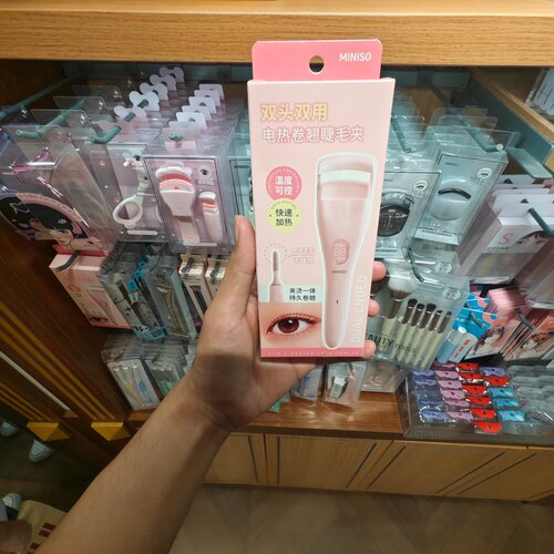 MINISO双头双用电热卷翘睫毛夹卷翘器名创优品