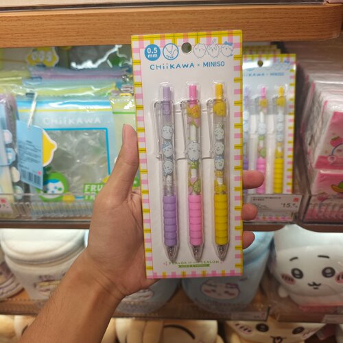 名创优品Chiikawa水果市集系列水果签字笔中性笔套装MINISO