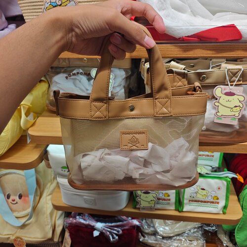 MINISO三丽鸥一起出发系列网布斜挎包布丁狗名创优品