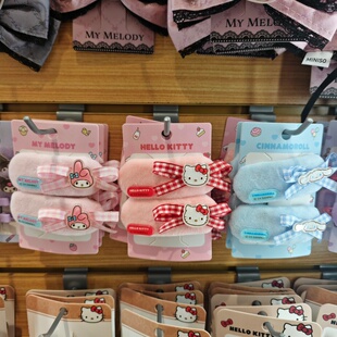 MINISO三丽鸥毛绒系列美乐蒂凯蒂猫对装BB夹发夹大肠圈名创优品