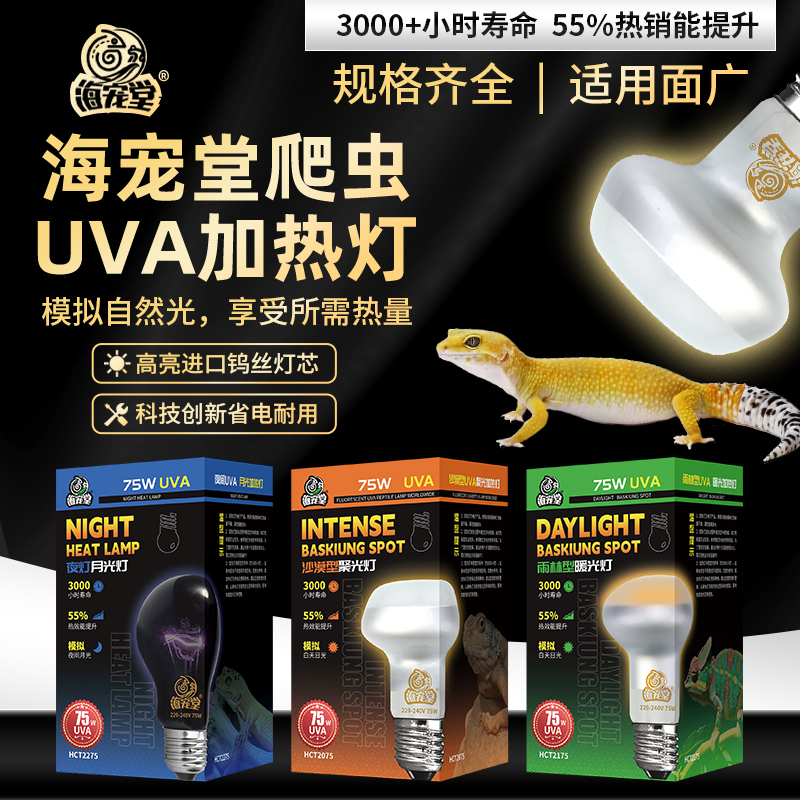 爬虫陆龟蜥蜴日灯夜灯保温加热灯