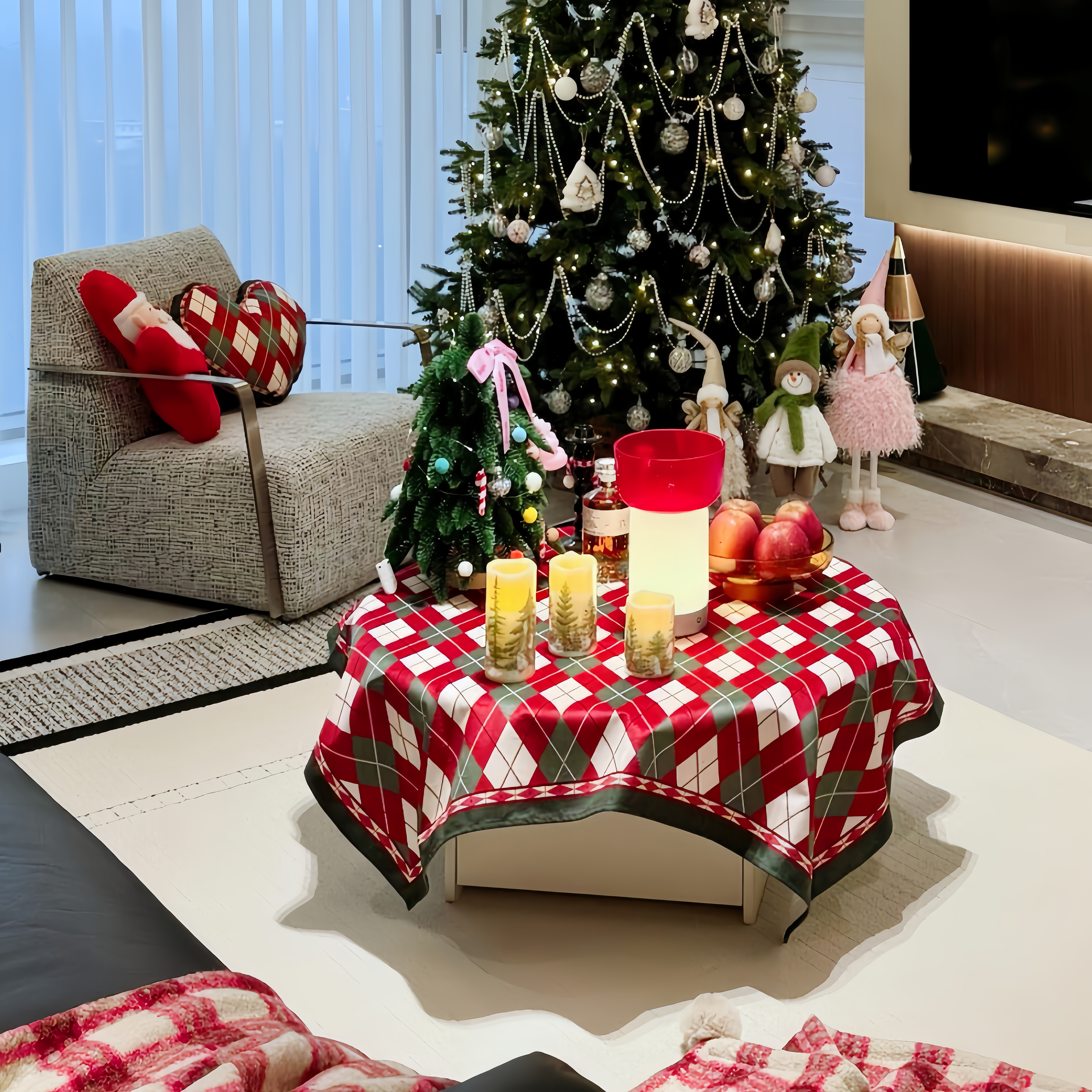 一块桌布轻松get圣诞氛围感