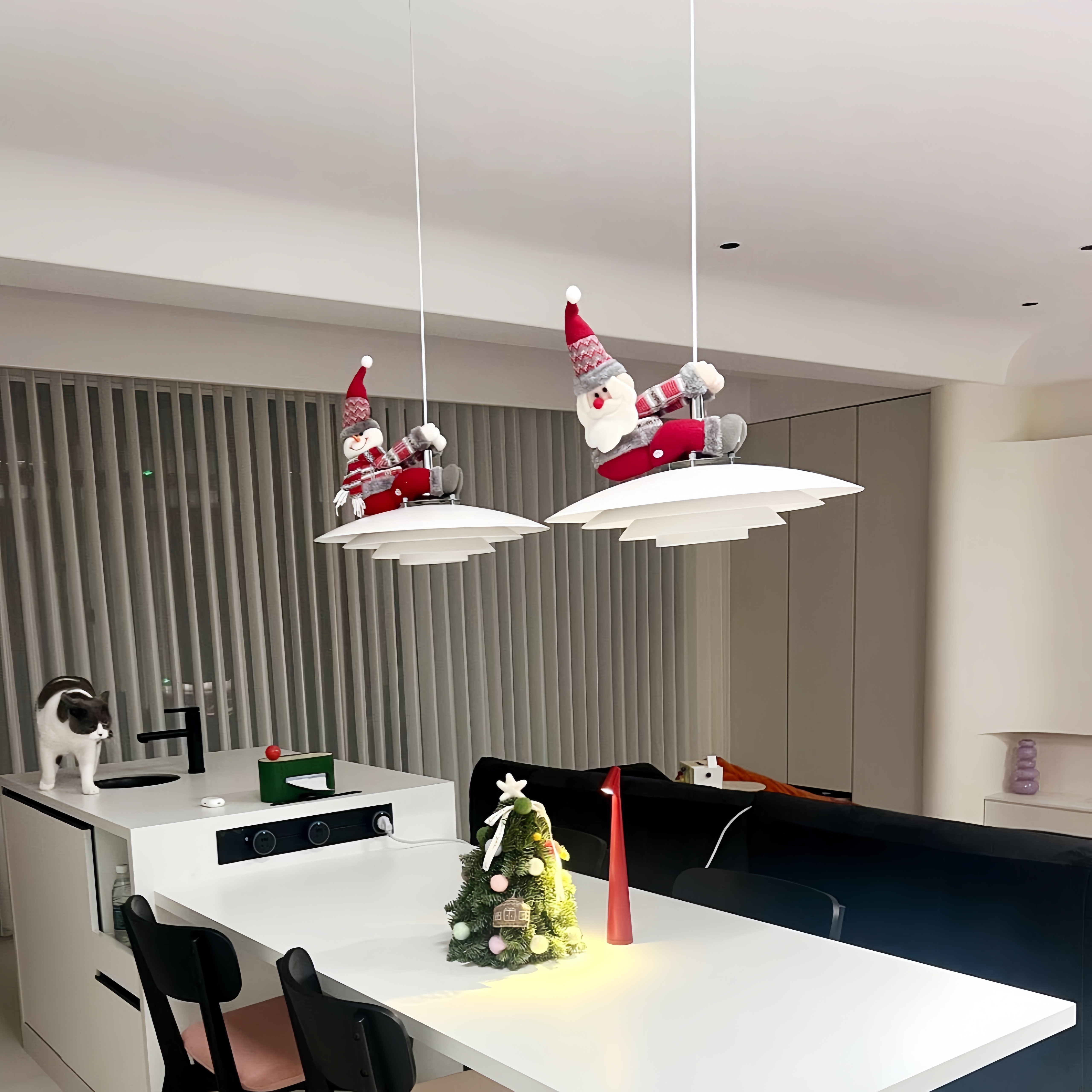 简简单单拥有圣诞氛围感吊灯