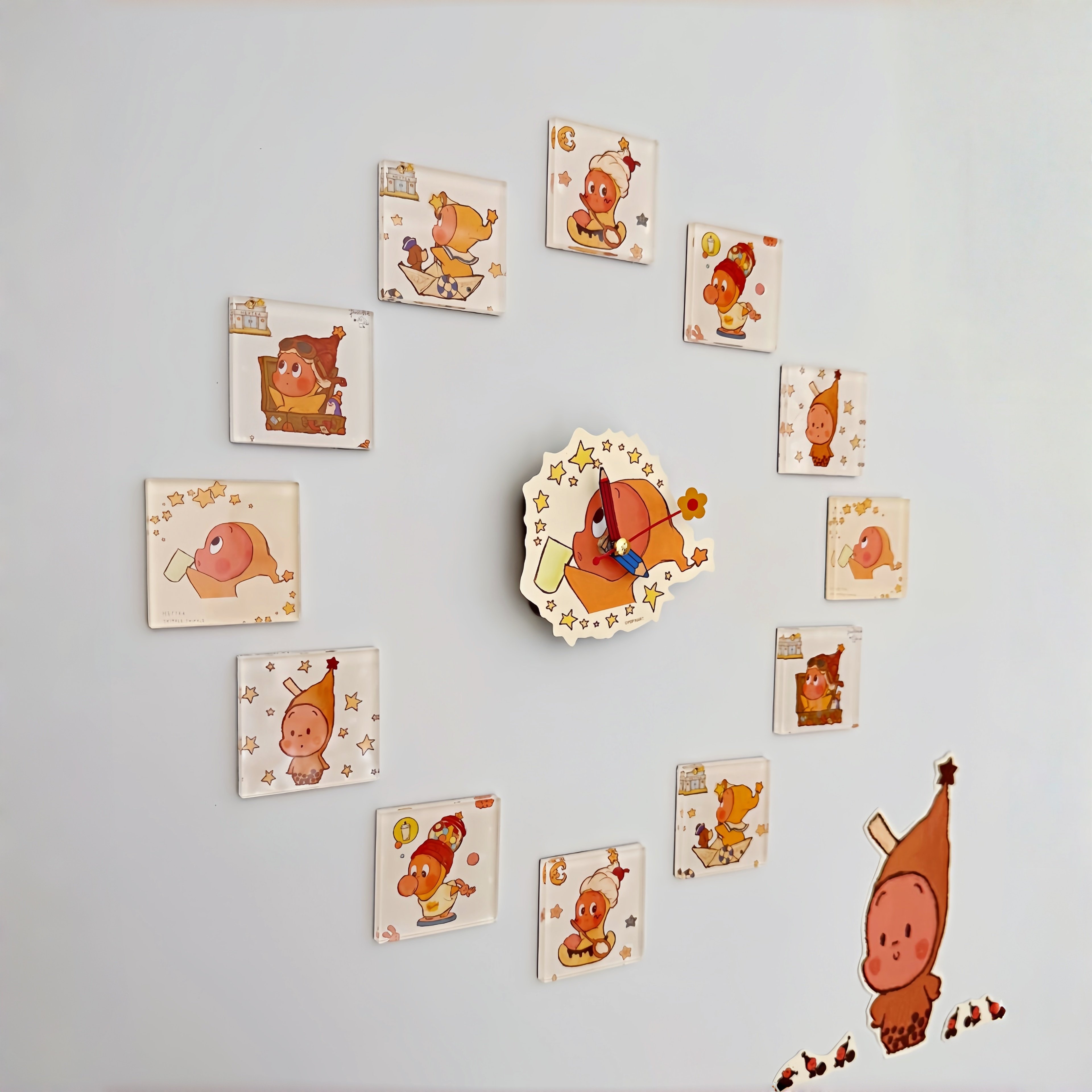 喜茶贴纸包简直是天选DIY时钟