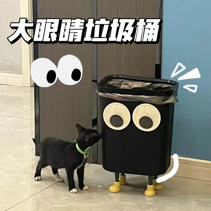 小红书同款大眼睛垃圾桶