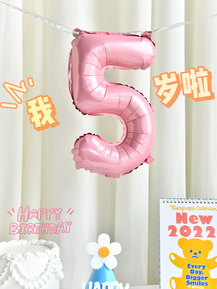 儿童周岁生日16寸糖果粉蓝色铝膜数字气球男女孩派对装饰场景布置属于什么档次？