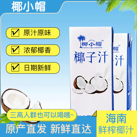 椰汁整箱椰树椰子汁新鲜植物蛋白椰奶椰子水饮料椰浆250ml*10盒