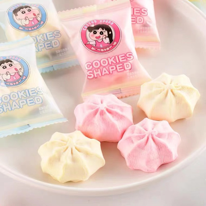 龙客曲奇夹心棉花糖男孩女孩网红宝宝满月结婚喜糖婚糖情人节糖果