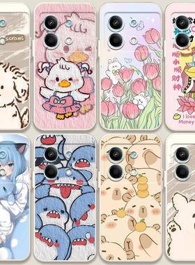 适用小米Redmi红米note13R pro壳好看萝莉防摔软胶套情侣可爱