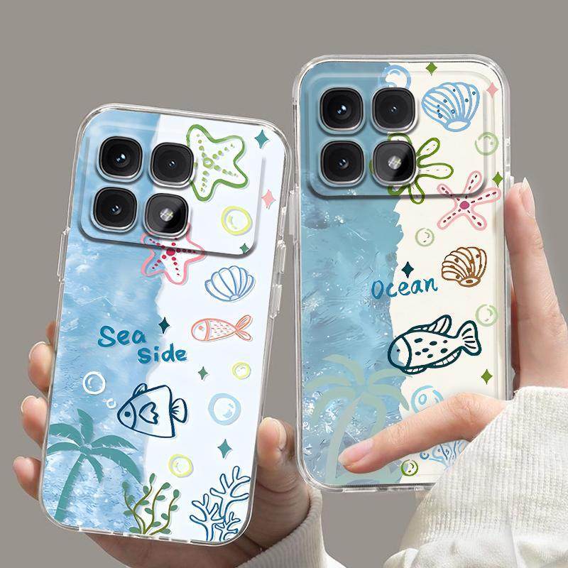 适用小米Redmi红米k70至尊版手机壳海洋小鱼防摔全包软套闺蜜可爱,3C数码配件,手机保护套/壳,淘宝优惠券,粉丝福利购,淘宝优惠卷