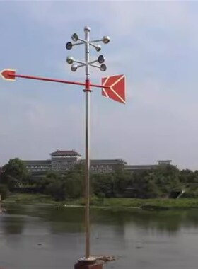 风向标夜光反光不锈钢户外旋转屋顶风速仪金属风向袋化工过安检验