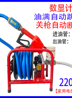 电动抽油泵柴油12v24v220v伏加油机计量自动加油枪吸抽油器大功率