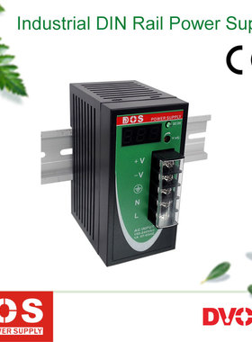 厂家直销DOS导轨式开关电源供应器可选直流数字电压显示5V12V24V