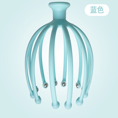 头皮按摩器八爪鱼 家用头部经络揉捏抓头皮仪器挠痒手动按摩机