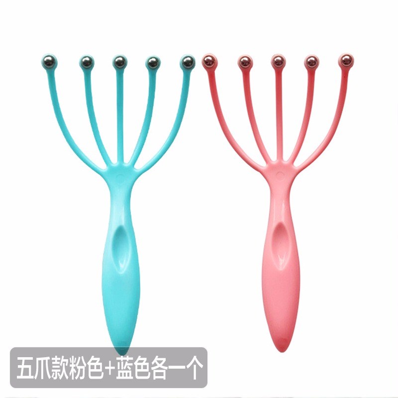 五爪头皮按摩器头部按摩爪八爪鱼器头疼放松手抓头晕头发大脑失眠