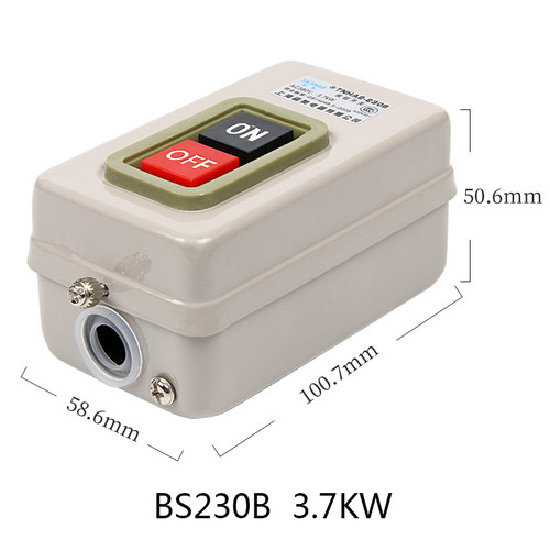 BS230B BS216B三相电机启动按钮开关380V押扣BS211B两相电220V