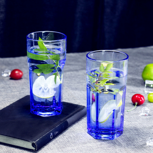 奔马ins风文艺玻璃杯子茶杯水杯男女早餐杯啤酒杯家用办公室彩色