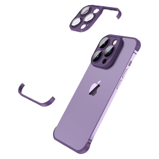 适用苹果iPhone15Pro Max真无边框手机护角12/14ProMax镜头防摔角垫新款个性护角简约男女款13/14告别手机壳