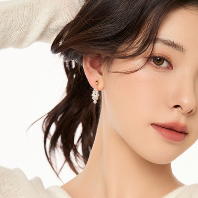 金属葡萄耳夹女无耳洞耳饰