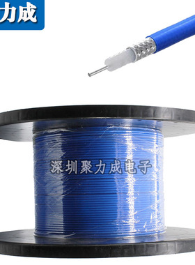 RG402 SFX-50-3 141镀银半柔线耐高温蓝色FEP护套高频低损转接线