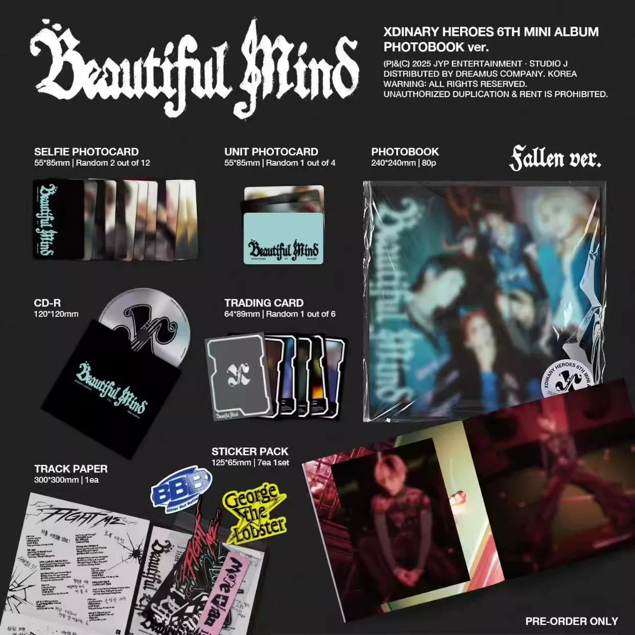«Национальная презентация» мини-альбом Xdinary Heroes "Beautiful Mind" PB