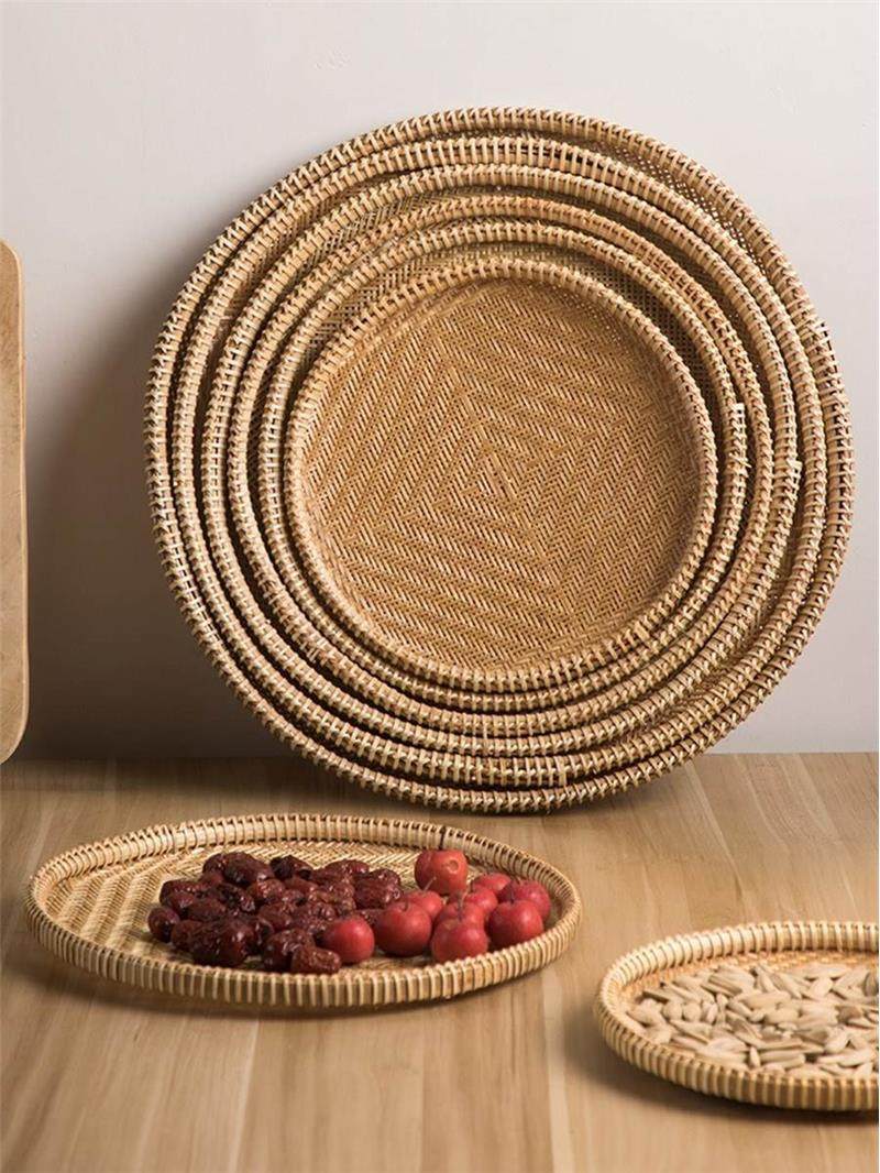 异丽手工竹编制品箕子竹2ca6979筛圆子簸家用馒头篮筐竹子箩筐果