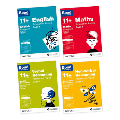 牛津Bond11+  Assessment Papers 练习册套装  English, Maths, Non-verbal Reasoning, Verbal Reasoning 含答案