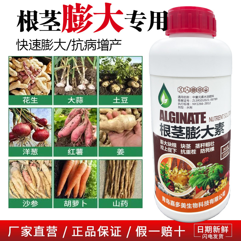 根茎膨大素红薯土豆花生生姜大蒜萝卜山药专用膨大剂地下根茎块茎