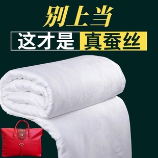 桐乡手工蚕丝被100桑蚕丝被加厚冬被夏凉被结婚春秋被芯子母被子