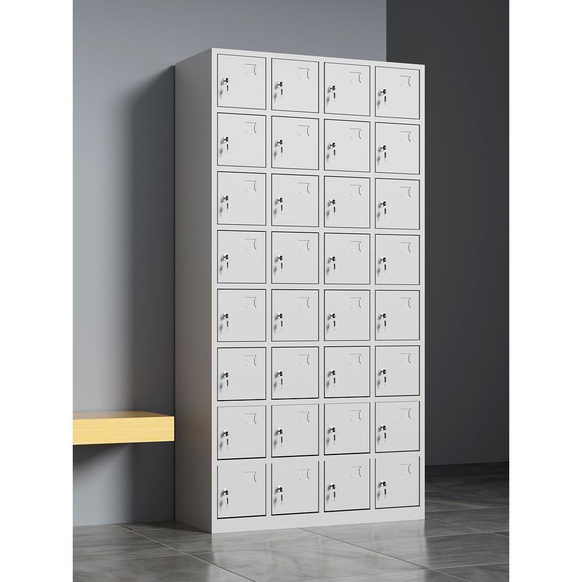 32门更衣柜员工柜健身房铁皮储物存包鞋柜换衣柜职员钢制宿舍衣柜,商业/办公家具,办公储物柜,淘宝优惠券,粉丝福利购,淘宝优惠卷