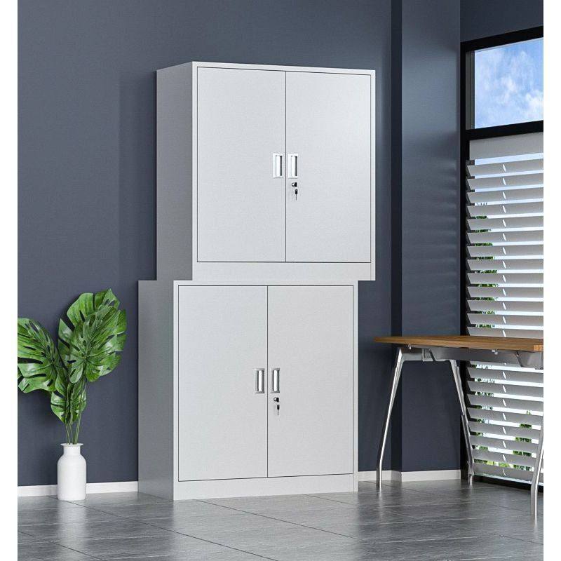 分双节办公室文件柜铁皮柜钢制对开门凭证资料档案柜带锁工具柜子,商业/办公家具,办公储物柜,淘宝优惠券,粉丝福利购,淘宝优惠卷