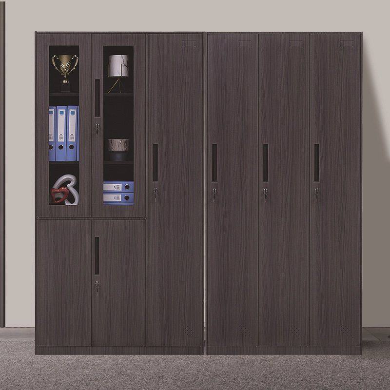 钢制仿木纹转印铁皮柜资料档案收纳柜员工更衣柜储物柜文件柜移动,商业/办公家具,办公储物柜,淘宝优惠券,粉丝福利购,淘宝优惠卷