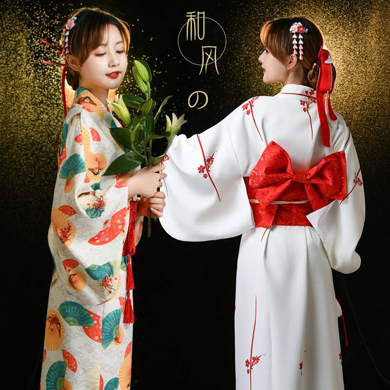 日系动漫cos和风连衣裙神