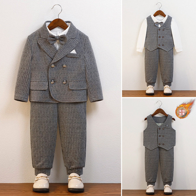 儿童西装宝宝周岁礼服男