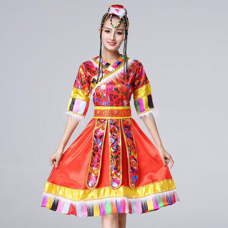 少数民族服装女演出服套