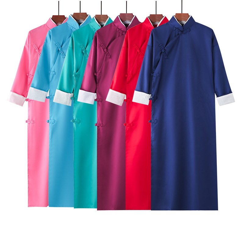儿童相声服男女长袍马褂