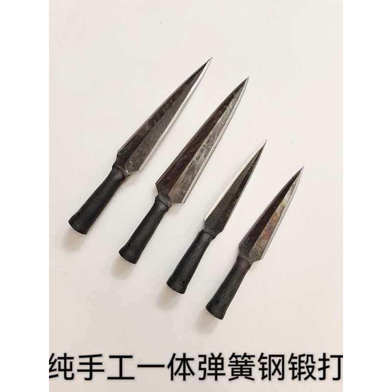 未开刃锻打钢镖大号枪头
