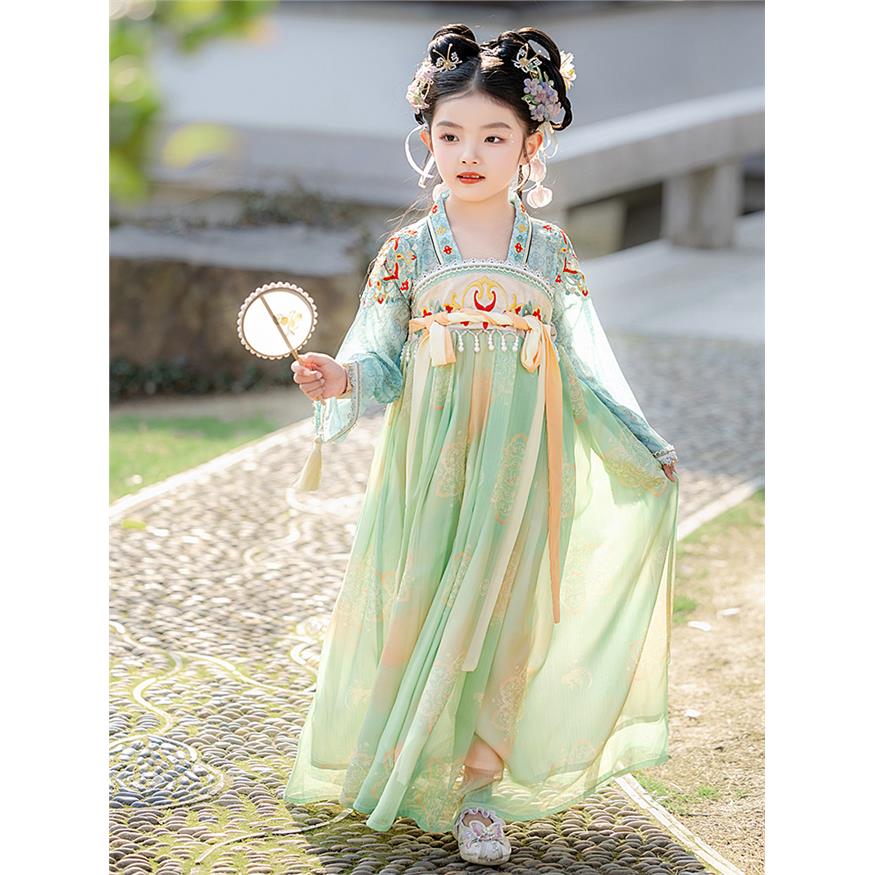汉服女童新春秋古风绝美