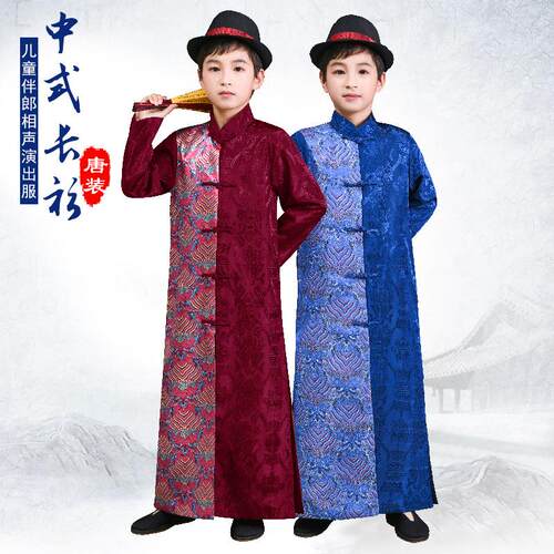 中国儿童对襟唐装中式复