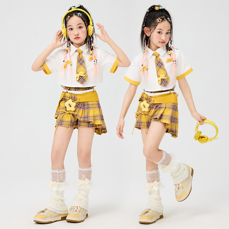 女童爵士舞嘻哈表演服六