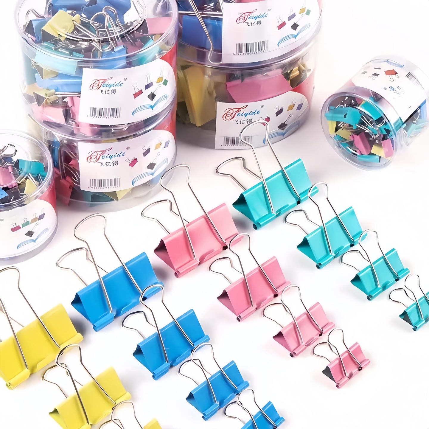 彩色長尾夾辦公小夾子