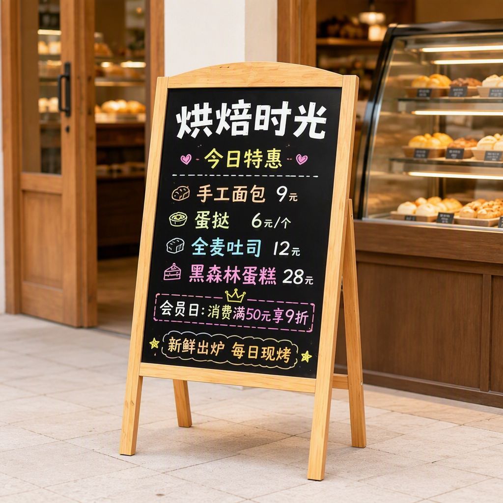 门店专用发光荧光黑板图片