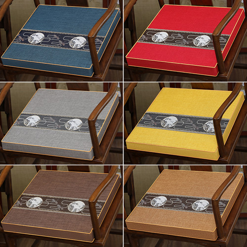 新中式椅垫持久耐用防滑耐磨